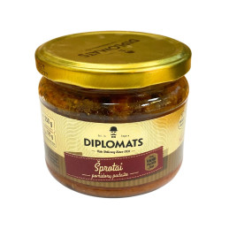 Rūkyti šprotai  Diplomats pomidorų padaže, 250g/175g