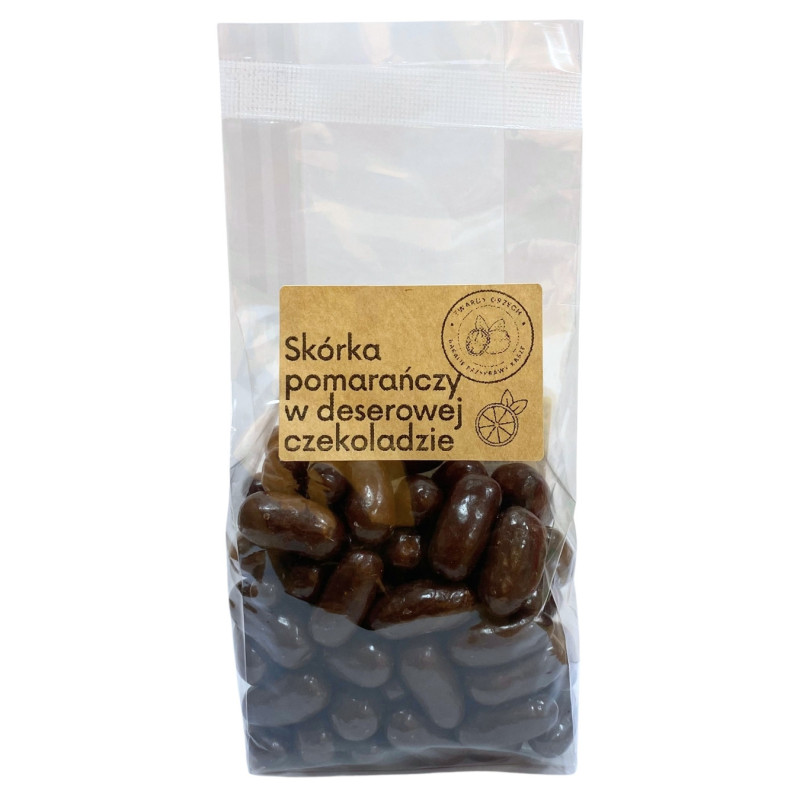 Apelsinų žievelės juodajame šokolade, 200g