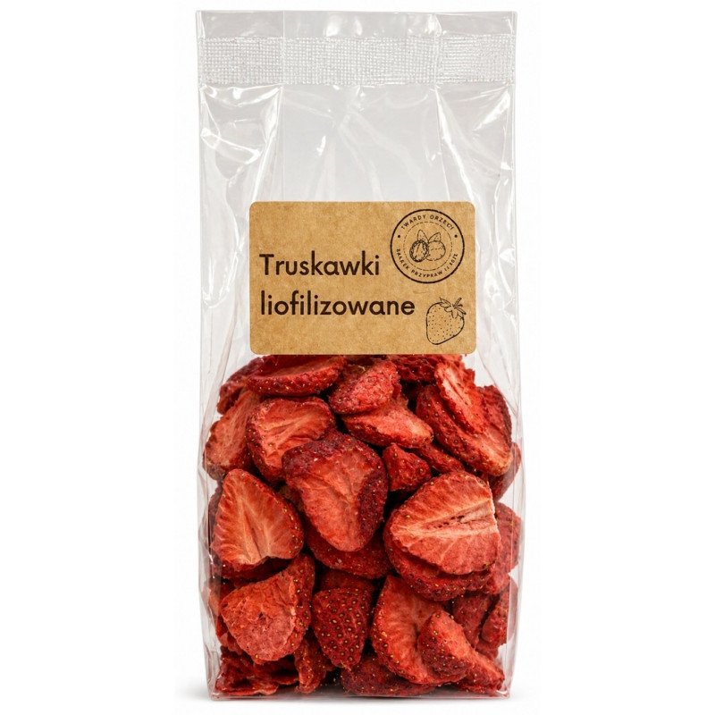 Liofilizuotos braškės, 50g