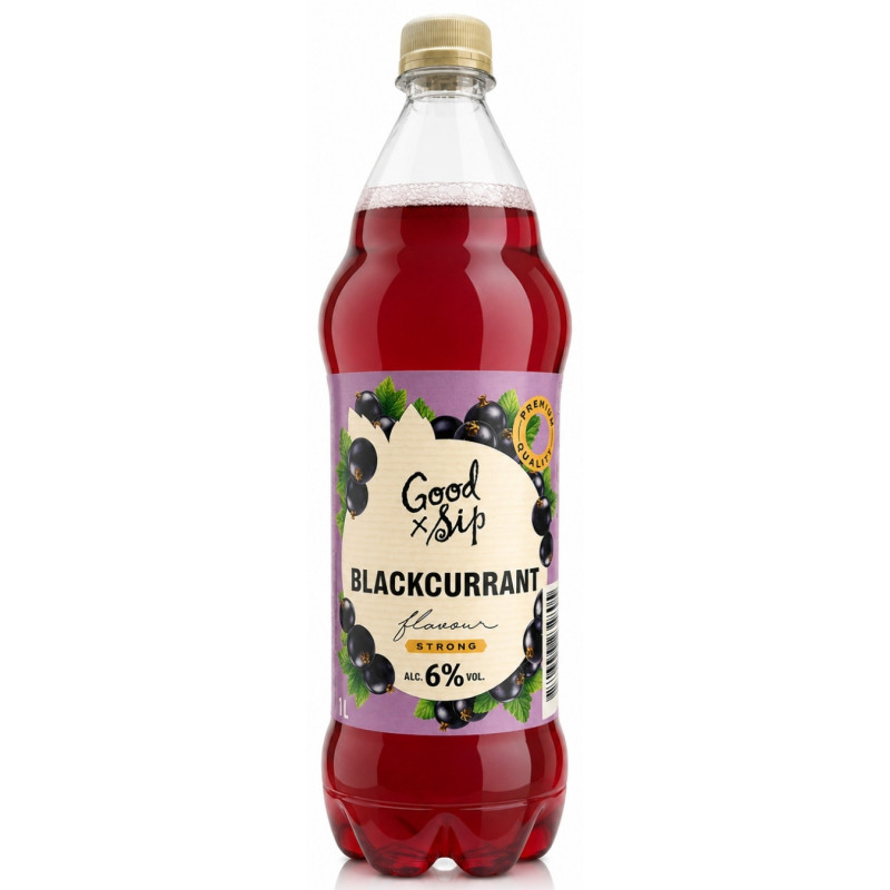 Alaus kokteilis Good Sip juodųjų serbentų skonio (6%), 1l