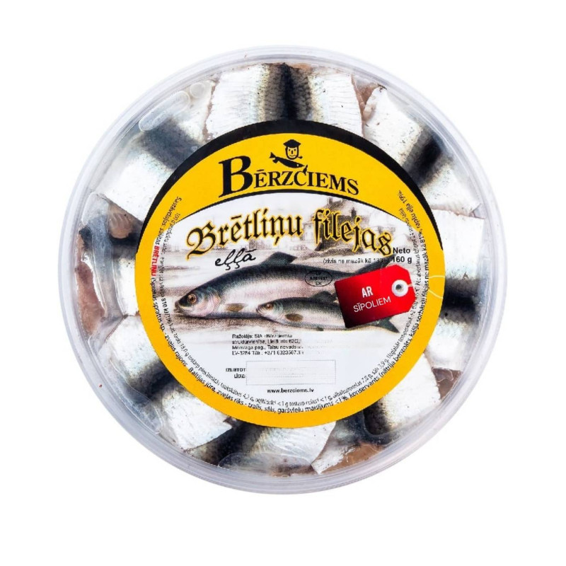 Kilkės filė aliejuje su svogūnais 160g /Baltmėsa