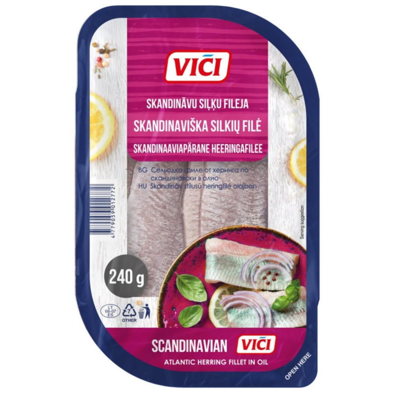 Skandinaviška silkių filė Viči, 240g