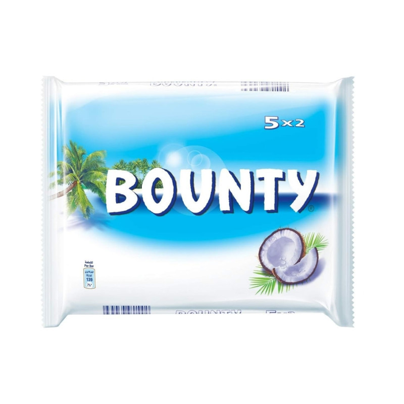 Šokoladinis batonėlis Bounty su švelniu kokoso įdaru 5x (2x28.5)g