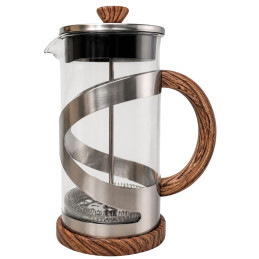 Stiklinis arbatinukas su nerūdijančio plieno nuspaudžiamu sieteliu 1000ml