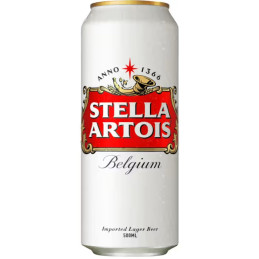 Šviesus alus STELLA ARTOIS (5.0%), 500 ml