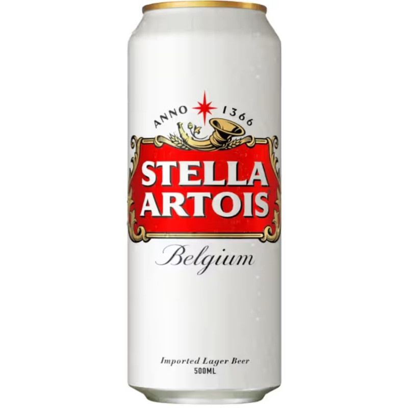 Šviesus alus STELLA ARTOIS (5.0%), 500 ml
