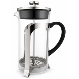 Stiklinis arbatinukas su nerūdijančio plieno nuspaudžiamu sieteliu 1000ml