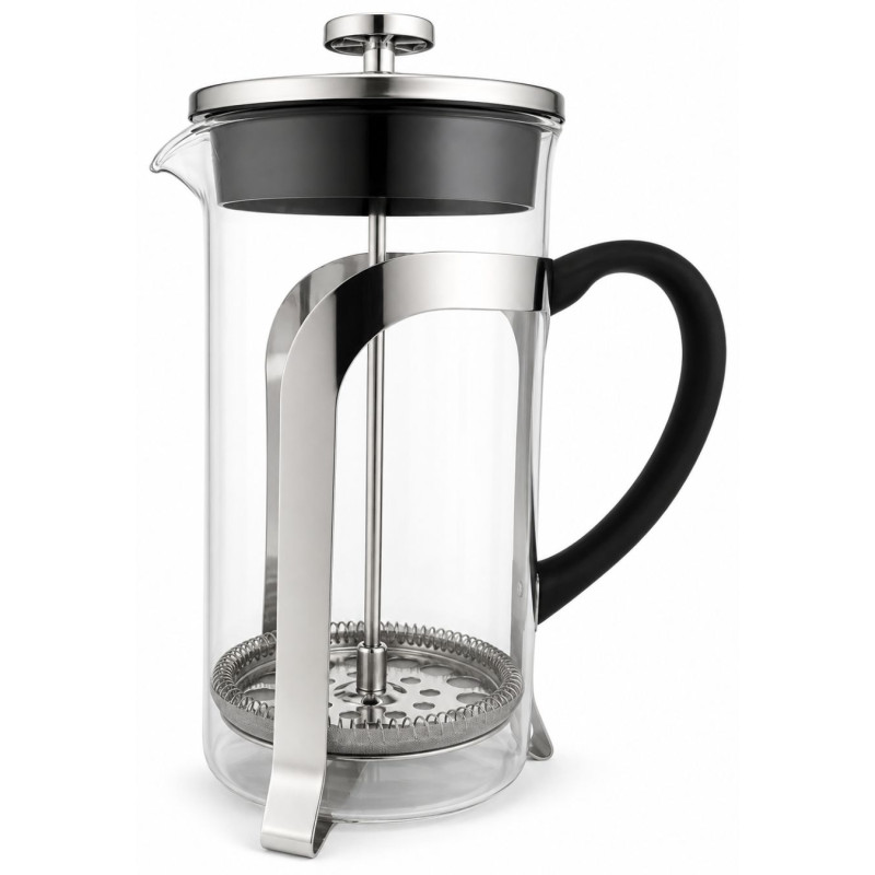 Stiklinis arbatinukas su nerūdijančio plieno nuspaudžiamu sieteliu 1000ml
