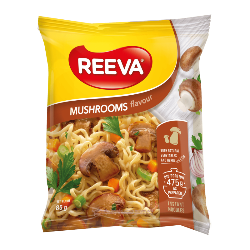 Greitai paruošiami makaronai Reeva grybų skonio,85g
