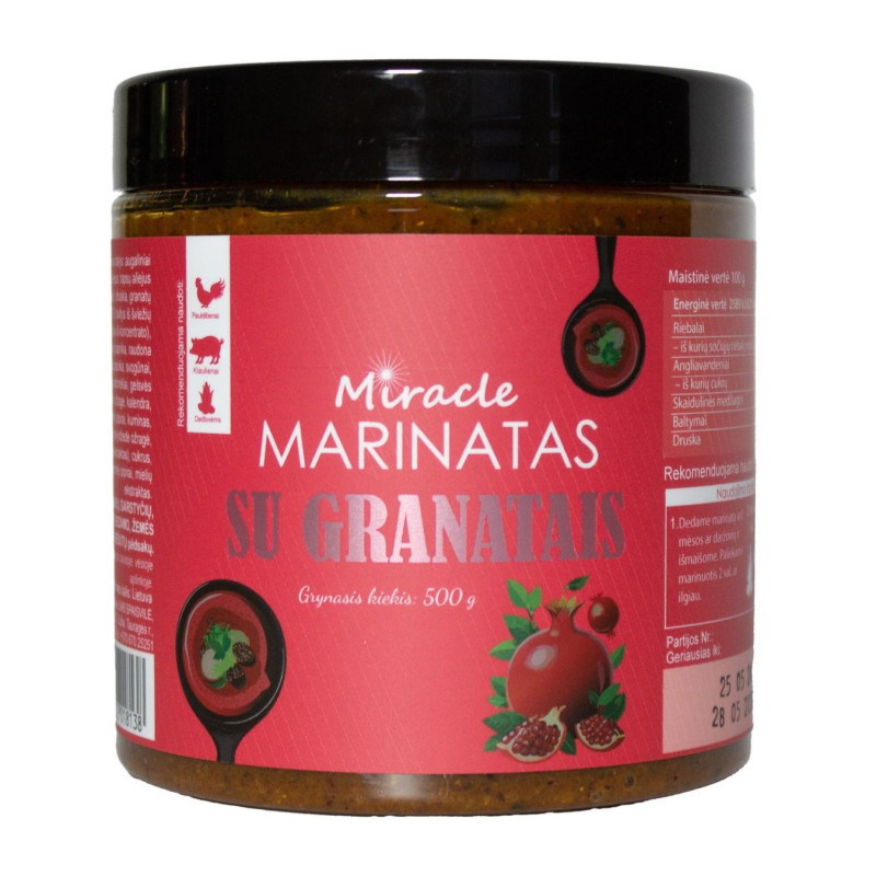 Marinatas Miracle su granatais, 500g