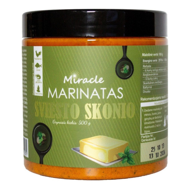 Marinatas MIRACLE sviesto skonio 500g