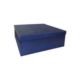 Popierinė dovanų dėžutė mėlyna 30,5 x 30,5 x 11 1 vnt