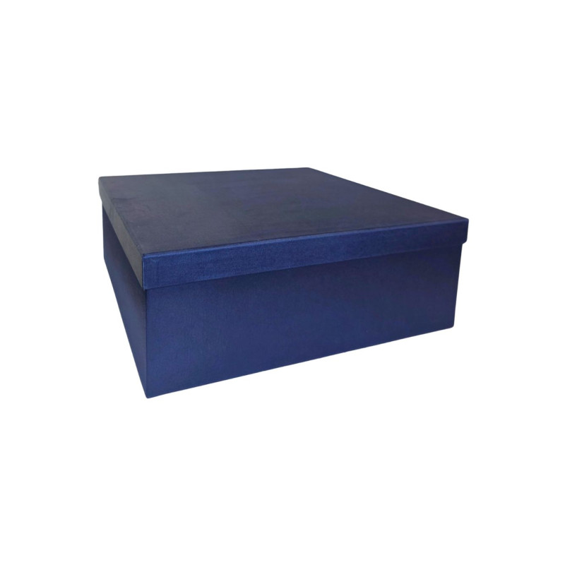 Popierinė dovanų dėžutė mėlyna 30,5 x 30,5 x 11 1 vnt