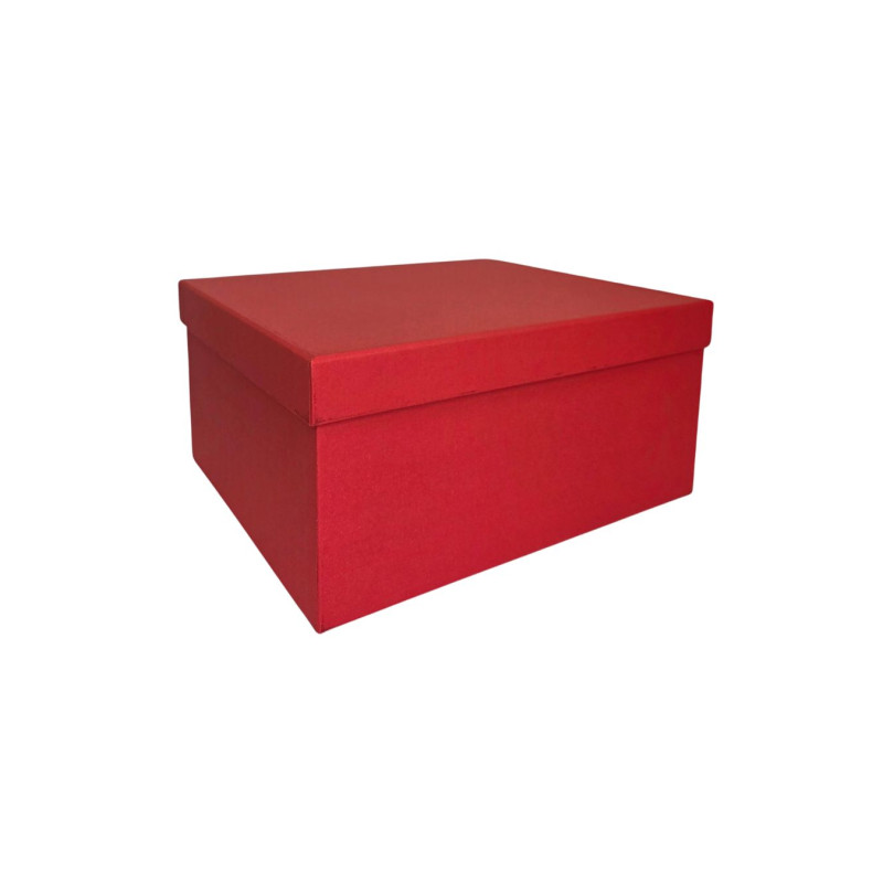 Popierinė dovanų dėžutė raudona 19,5 x 15 x 9, 1 vnt