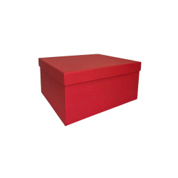 Popierinė dovanų dėžutė raudona 17,5 x 13 x 8, 1 vnt