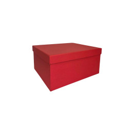 Popierinė dovanų dėžutė raudona 15,5 x 11 x 7, 1 vnt