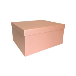 Popierinė dovanų dėžutė rožinė 27,5 x 23 x 13 cm, 1 vnt