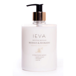 Skystas muilas su dozatoriumi  Ieva 500ml medaus ir avokado