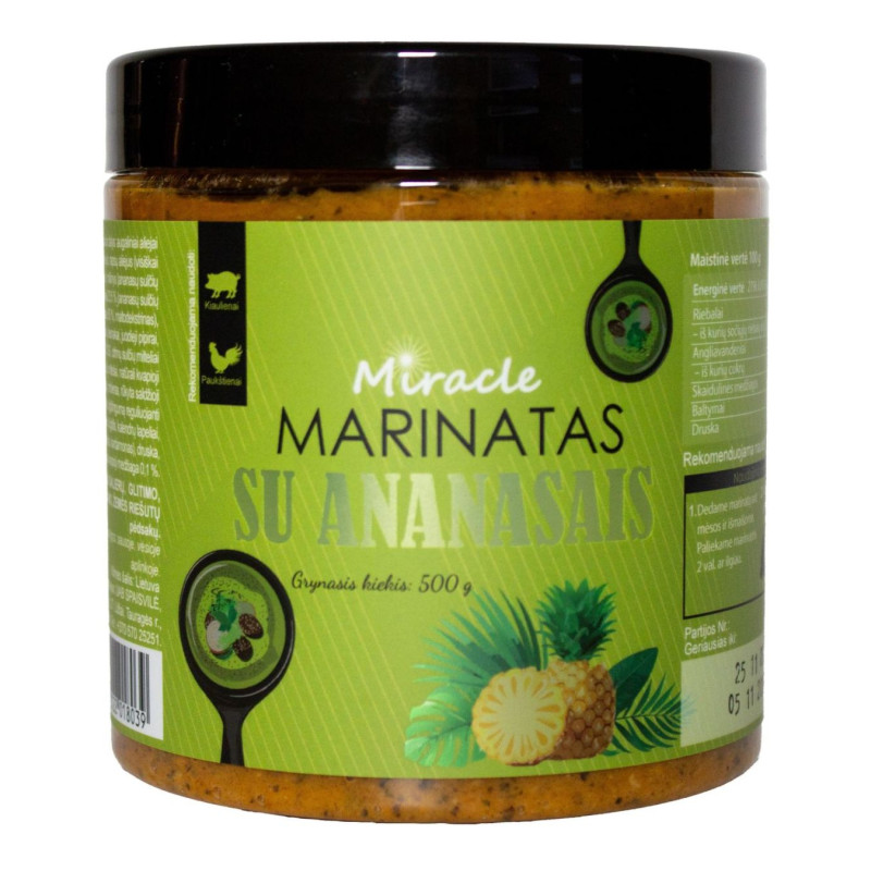 Marinatas MIRACLE  su ananasais, 500g