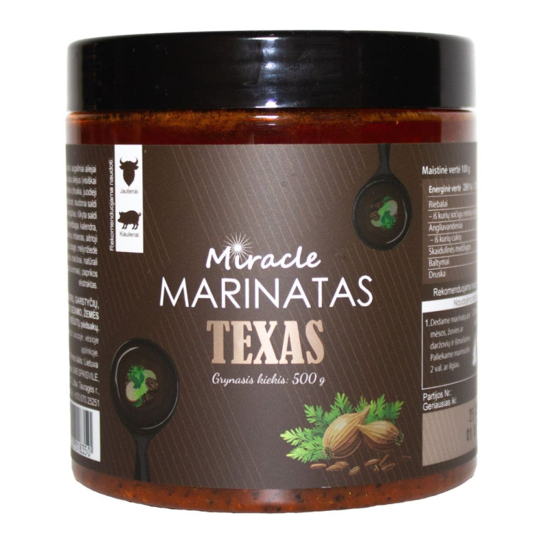 Marinatas MIRACLE  Texas club, 500g