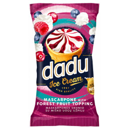 Ledai Dadu maskarponės sūrio skonio su miško uogų įdaru, 120ml