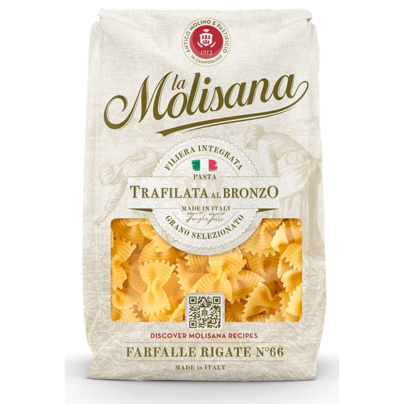 Makaronai LA MOLISANA, Farfalle N 66, kaspinėliai, 500g