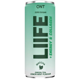 QNT LIFE Green Tea energetinis gėrimas su kolagenu ir matča 250ml