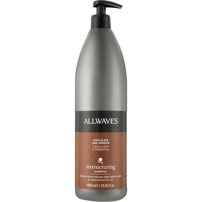 Šampūnas Šokoladas ir keratinas Allwaves 1000ml