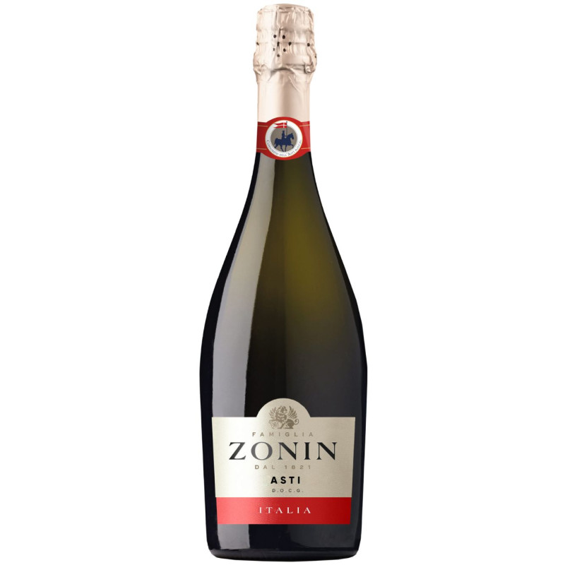 Putojantis vynas Zonin Asti Dolce DOCG saldus (7%), 750 ml