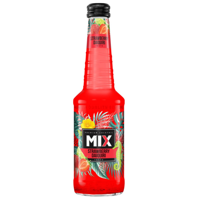 Gazuotas alkoholinis kokteilis MIX Strawbwrry Daiquiri (4%), 330 ml
