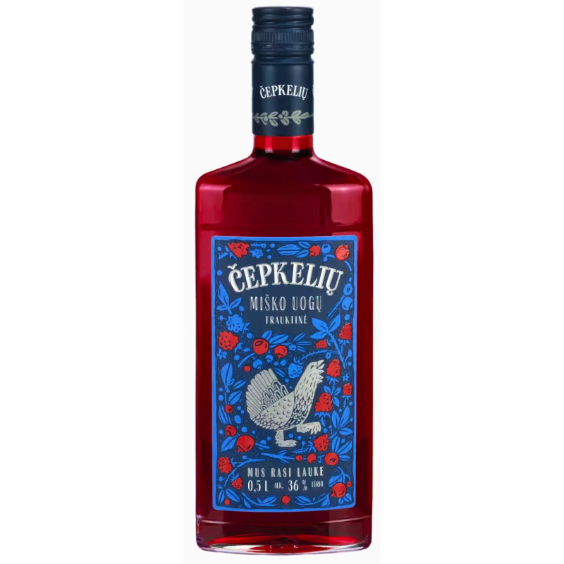 Trauktinė Čepkelių miško uogų skonio (36%), 500ml