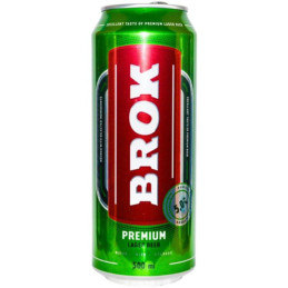 Šviesus alus Brok Premium Lager (5%), 500 ml