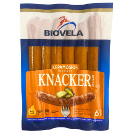 Karštai rūkytos kepamosios Knacker stiliaus dešrelės, 270g