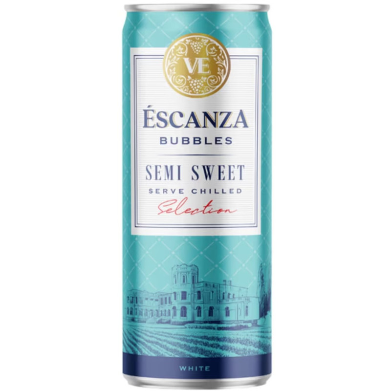 Gazuotas fermentuotas alkoholinis gėrimas ESCANZA (7,5%), 250 ml