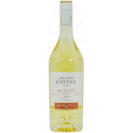 Vynas Maison Castel Muscat baltas pusiau saldus (12%), 750 ml