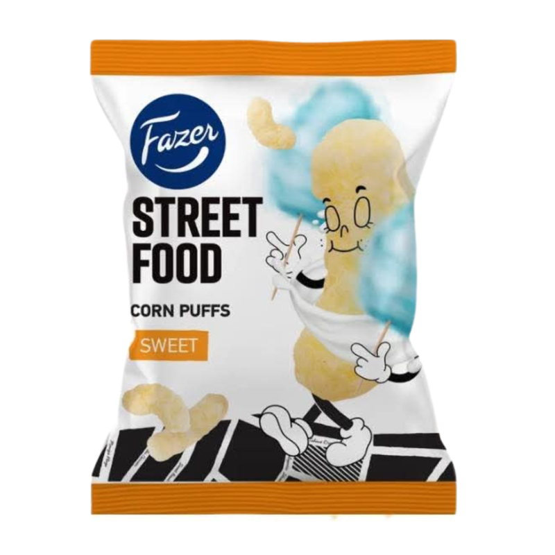 Street Food saldžios kukurūzų lazdelės, 100g