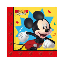 Servetėlės popierinės 20vnt  33*33 cm Mickey Mouse