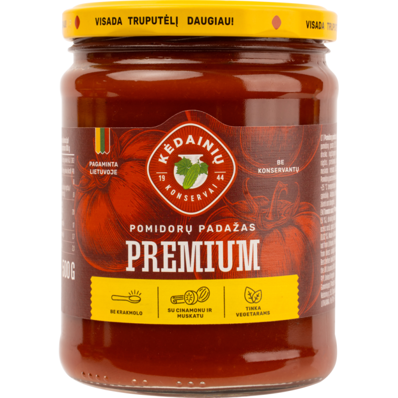 Pomidorų padažas Premium, 500g Kėdainių konservai