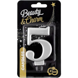 Žvakutė gimtadienio "5"