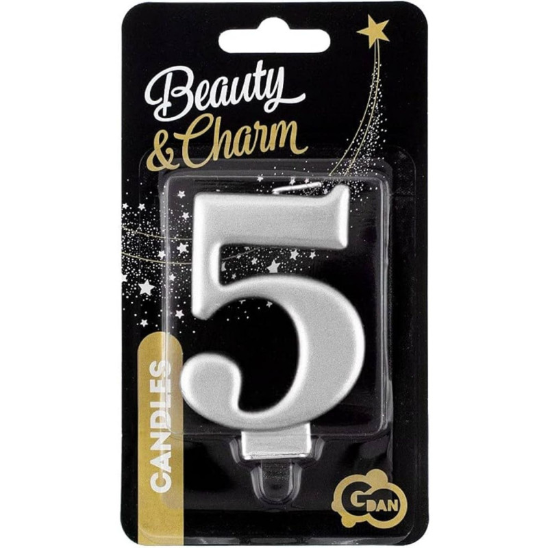 Žvakutė gimtadienio "5"