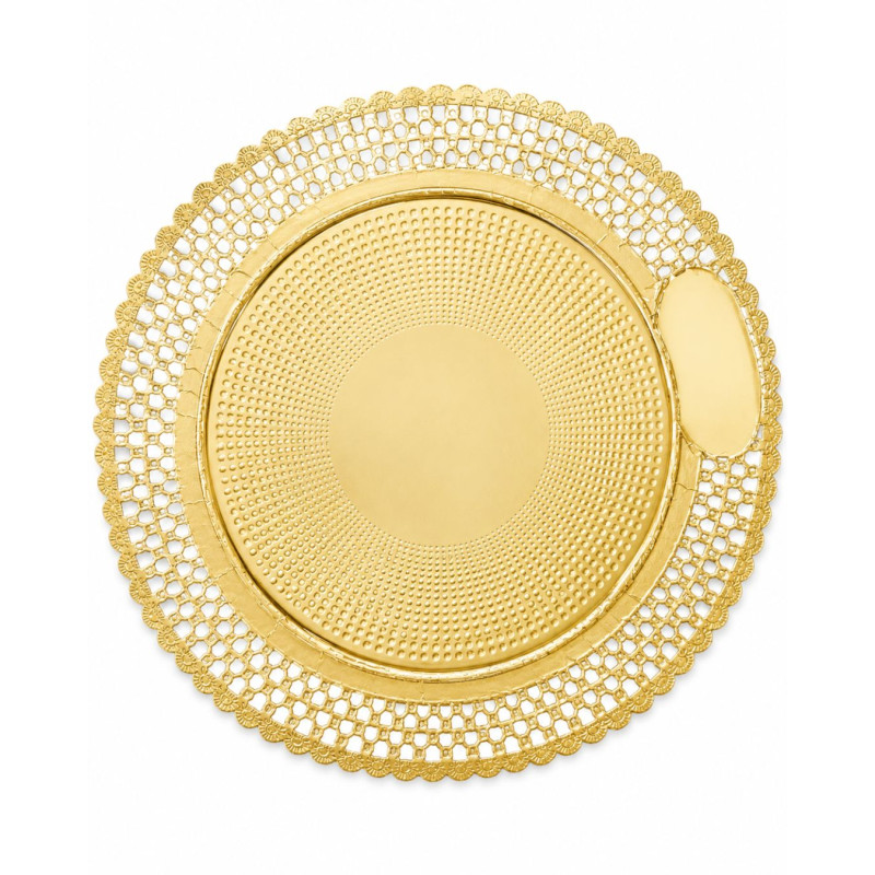 Popierinis blizgus padėkliukas 1vnt 22,5 cm