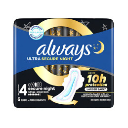 Higieniniai paketai Always Ultra Secure night 6 vnt