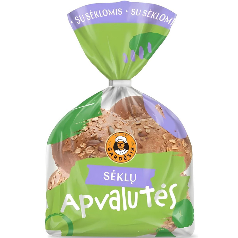 Gardėsio bandelės su sėklomis Apvalutės, 200g