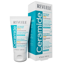 Veido kremas REVUELE Ceramide Anti-Blemish Daily SPF50, 50ml