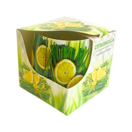 Žvakė nuo uodų indelyje Citronella, 1vnt
