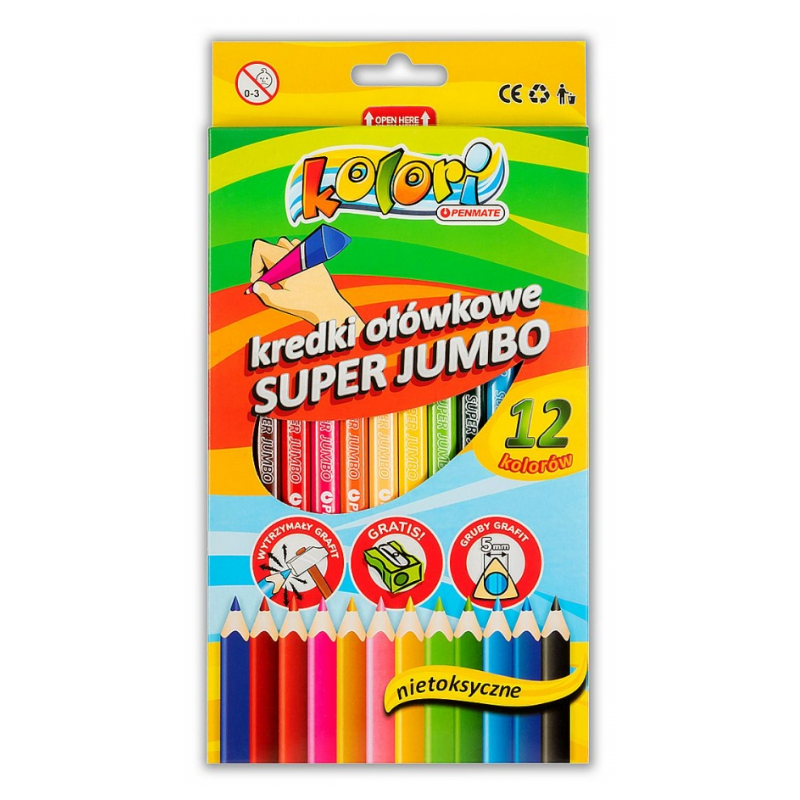 Spalvoti pieštukai 12sp.TT7225