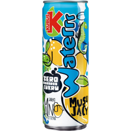 Gazuotas gėrimas Kubuš Waterrr obuolių, mangų, citrinų skonio, 250ml