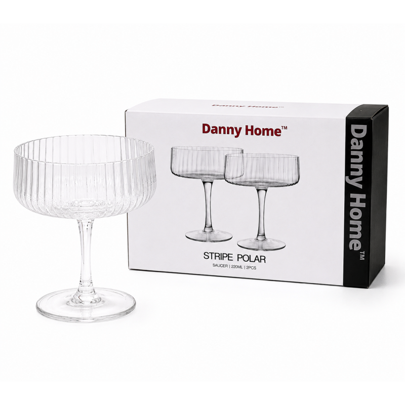 Stiklo taurės 2vnt 220ml DANNY HOME