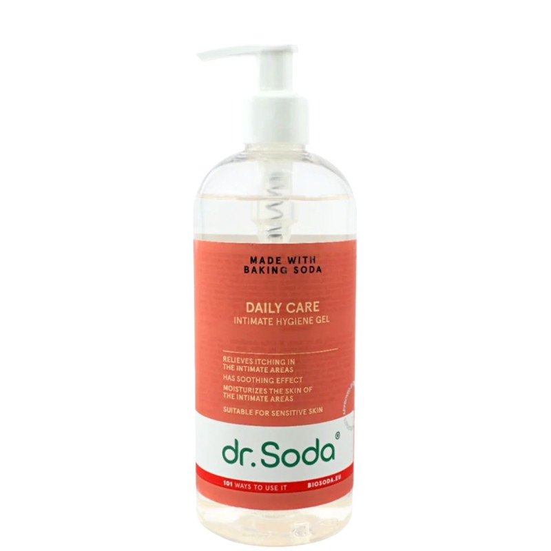 Intymios hiegienos prausiklis dr.Soda su soda,glicerinu ir ramunėlių ekstraktu, 400ml