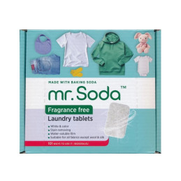 Skalbinių tabletės mr.Soda bekvapės su soda, 30x25g